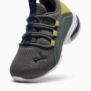 Tenis para infantes Axelion Mesh, Cool Dark Gray-PUMA Navy-Sea Kelp, extralarge